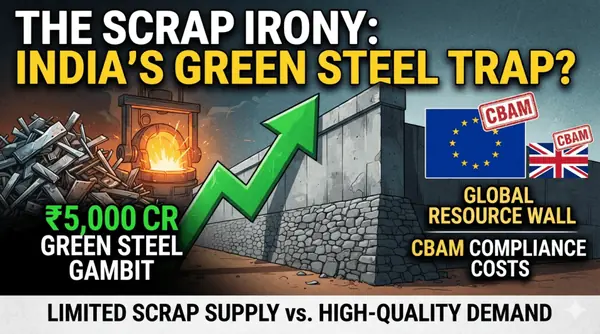 The Scrap Irony: Why India’s ₹5,000 Crore Green Steel Gambit Faces a Global Resource Wall
