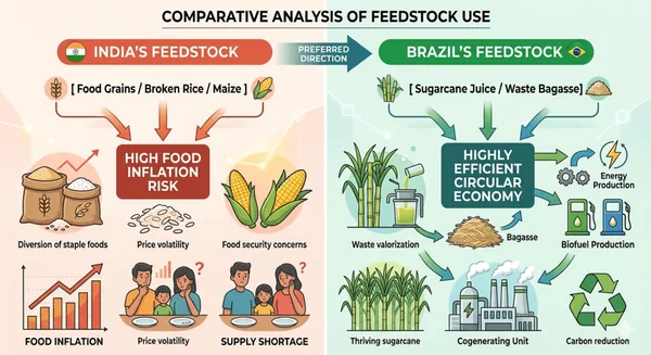 Beyond the Fuel Tank: Why India’s E20 Mandate Should Have Followed Brazil’s Grid-Scale Ethanol Blueprint - Graphic Illustration 2