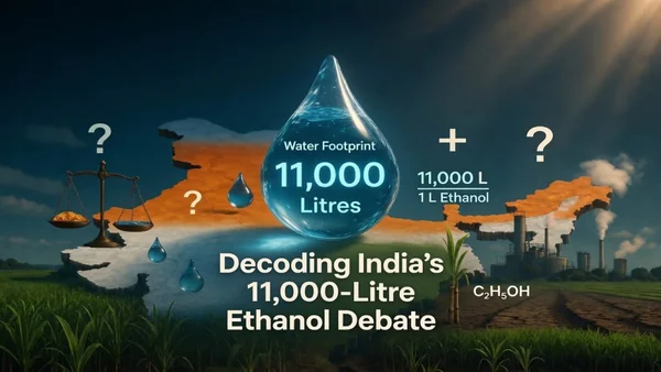 Read more about: The Hydrological Arithmetic of Biofuels: Decoding India’s 11,000-Litre Ethanol Debate
