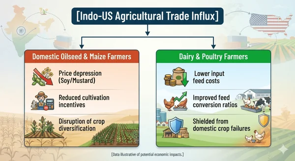 The Backdoor Liberalisation: How the Indo-US DDGS and Soybean Oil Trade is Quietly Reshaping Indian Agriculture